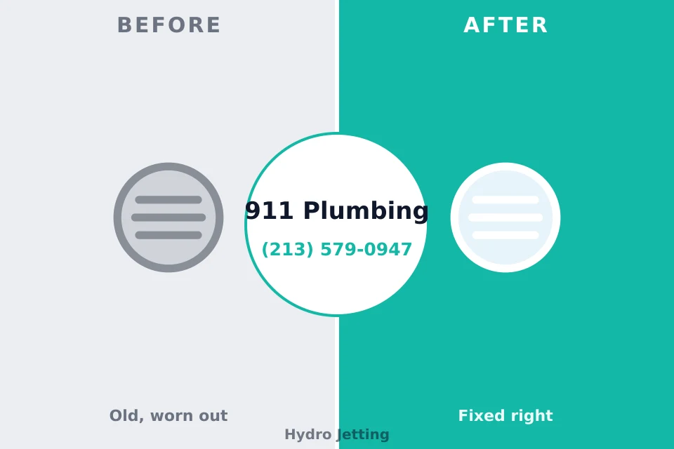 Before and after: plumbing repair Edgard, LA